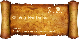 Kökény Marianna névjegykártya